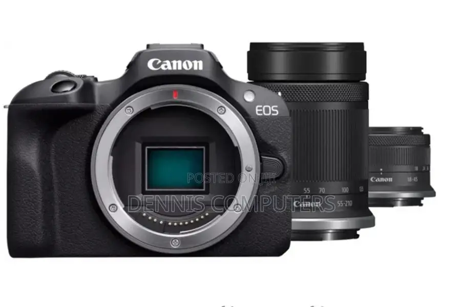 Canon Eos R100 Rf-S 18-45mm + 55-210mm (Dual) Kit
