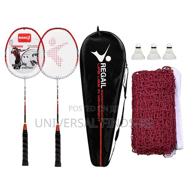 Complete Badminton Racket Set With Net – Portable Outdoor/Indoor Game