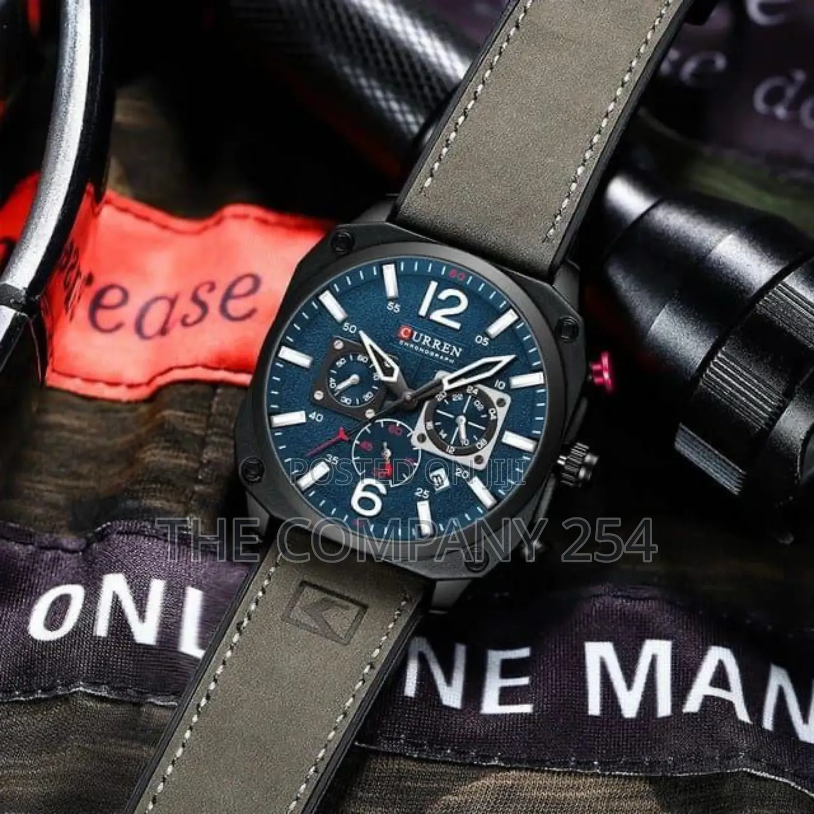 Curren Gents 8398 Chronograph Water Resistant Date Display