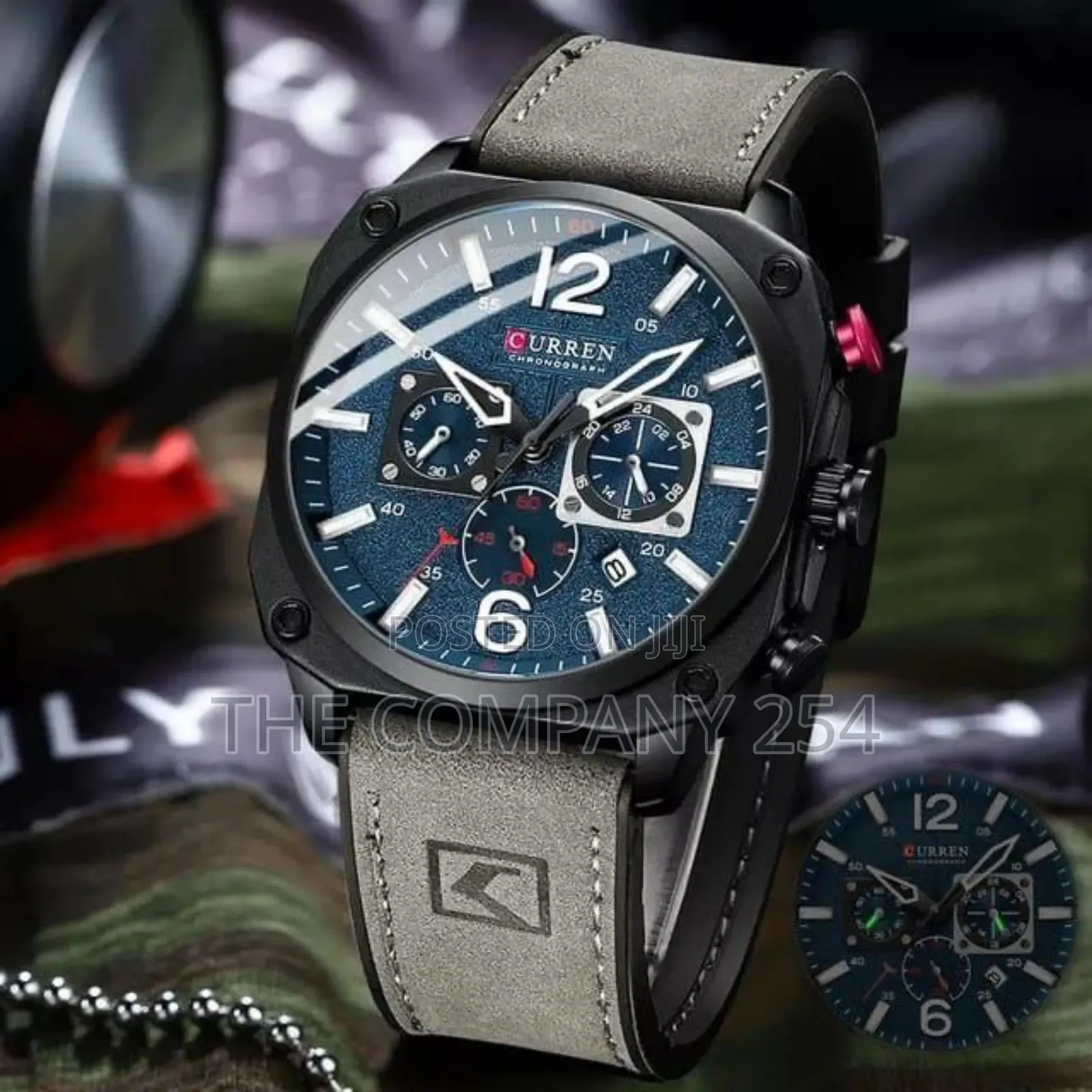 Curren Gents 8398 Chronograph Water Resistant Date Display