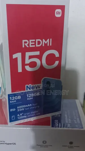 New Xiaomi Redmi 15C 4G 128 GB Black