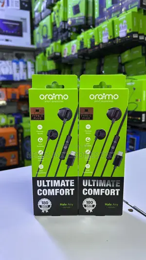 Oraimo Type-C Earphones Halo Airy-Original,Clear Sound