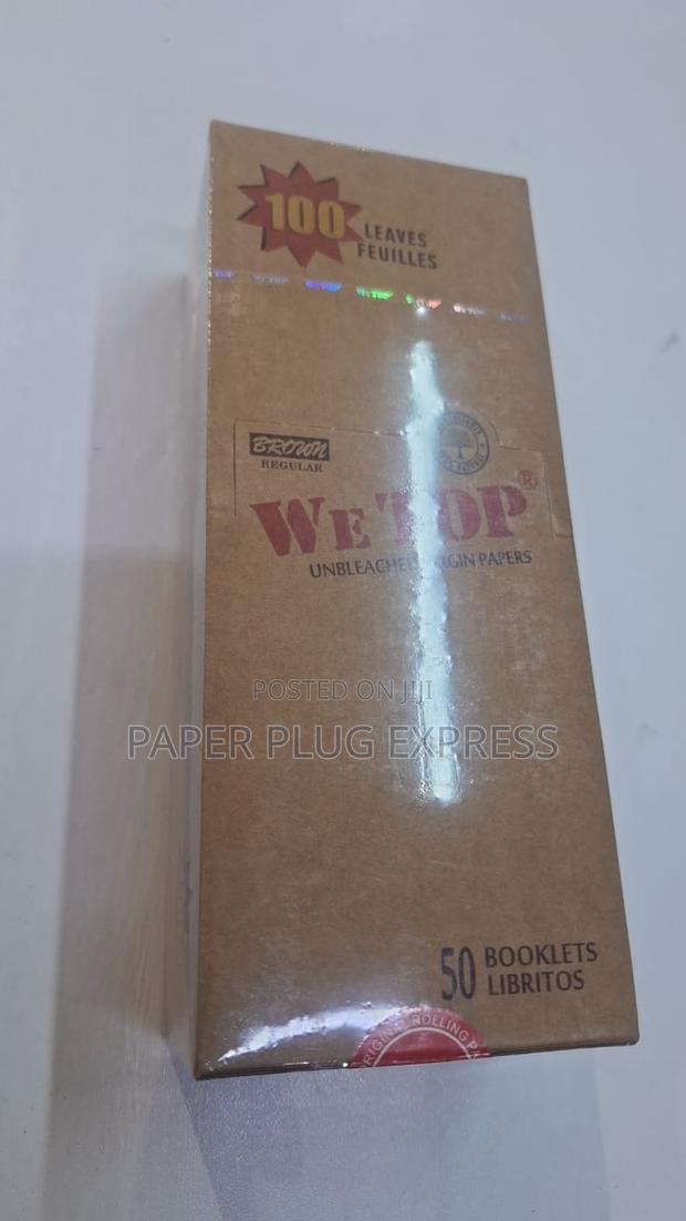 Wetop Brown Regular Size Rolling Paper - 100 Leaves - main view