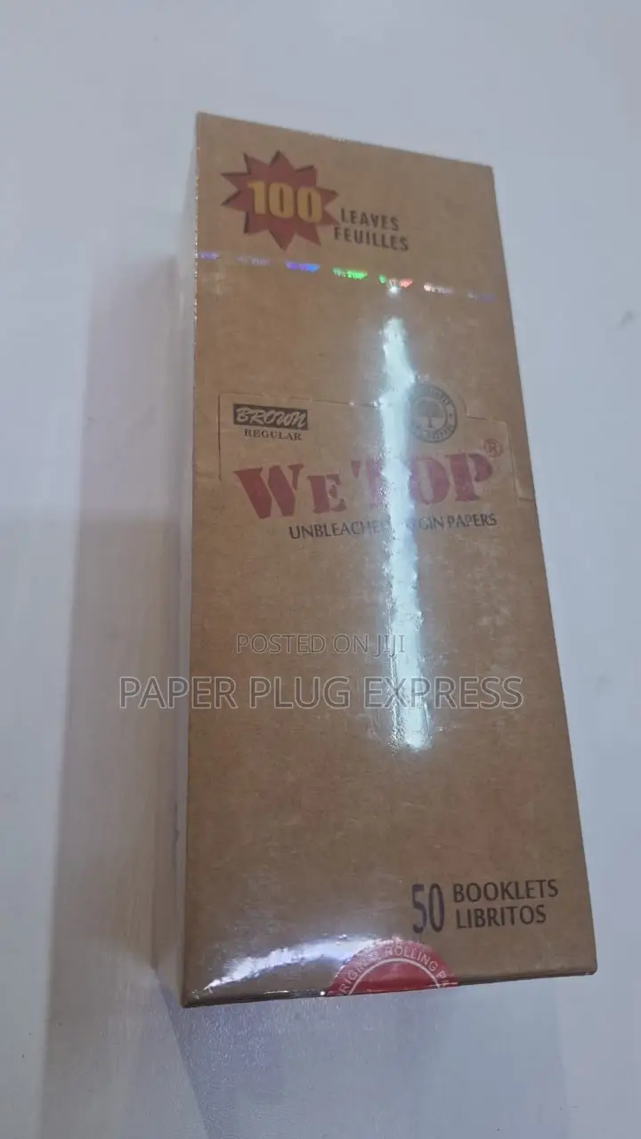 Wetop Brown Regular Size Rolling Paper - 100 Leaves
