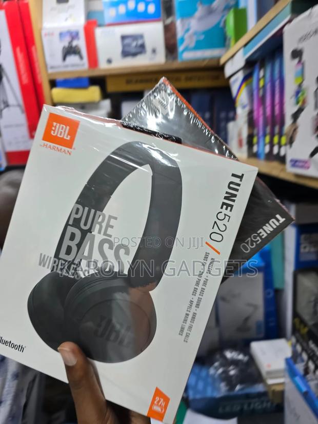 JBL Tune 520bt Wireless on-Ear Headphones With Pure Bass Sound