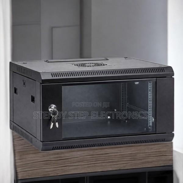 4u Wall Mount Data Cabinet Sheet Steel Construction With Venting Holes