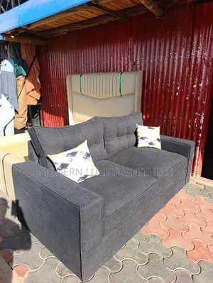 Elegant Black 3 Seater Sofa