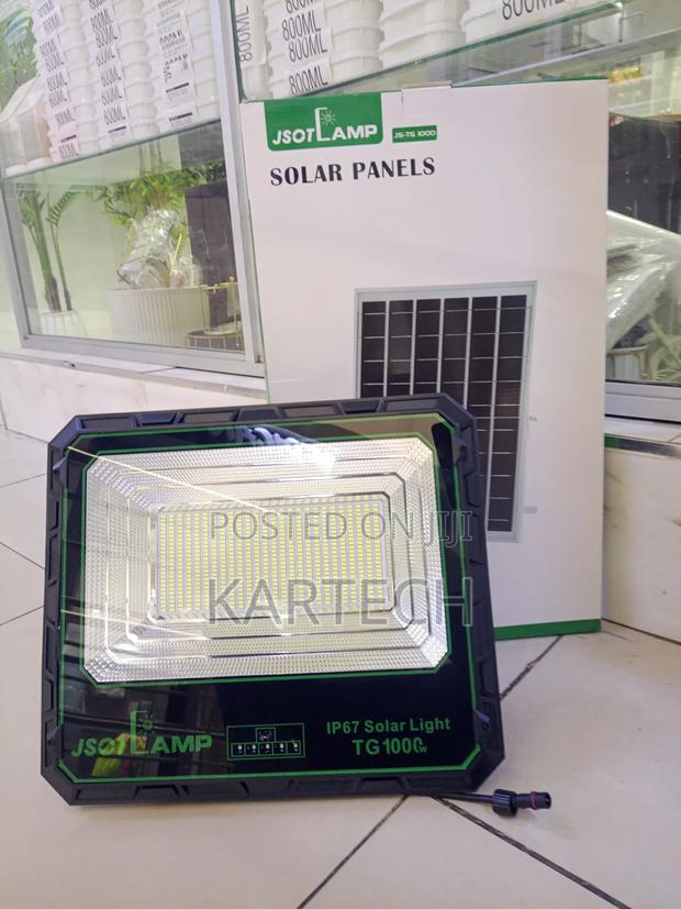 Jsotlamp 1000w Solar Flood Light With External Panel - main view