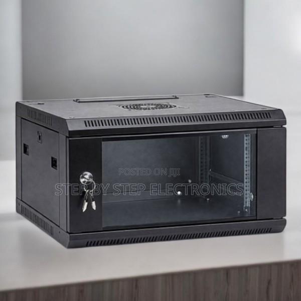 4u Wall Mount Data Cabinet Lockable Glass Door With Smooth Finish