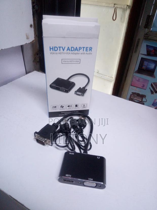 New Vga to Hdmi+Vga Adapter With Audio
