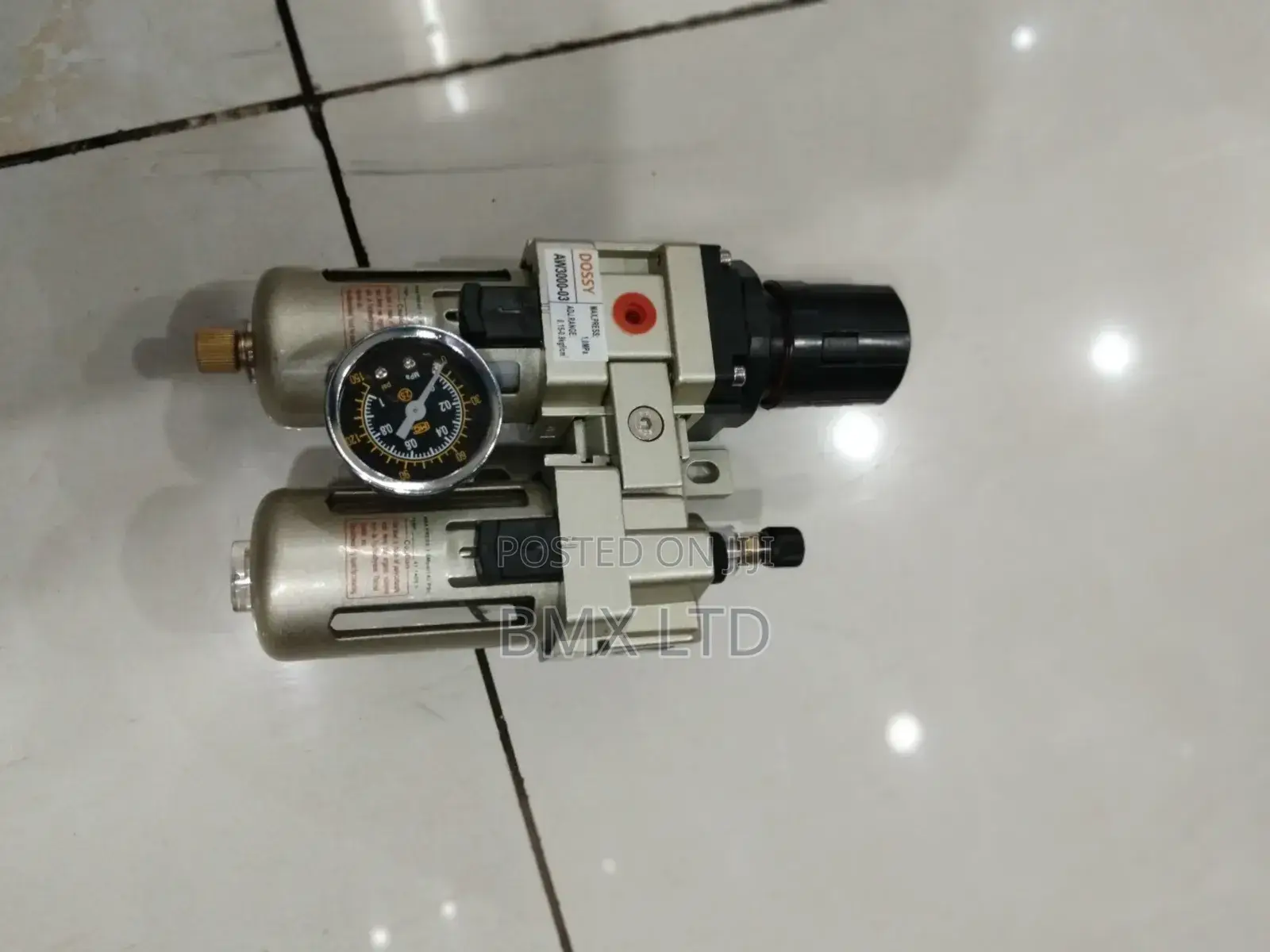 Heavy-Duty Pneumatic Air Control FRL Unit With Pressure Gauge