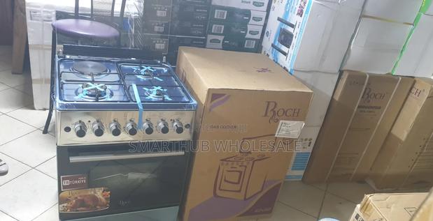 Roch--Turkey Model Roch 60×60 3+1 Silver Standing Cooker - main view