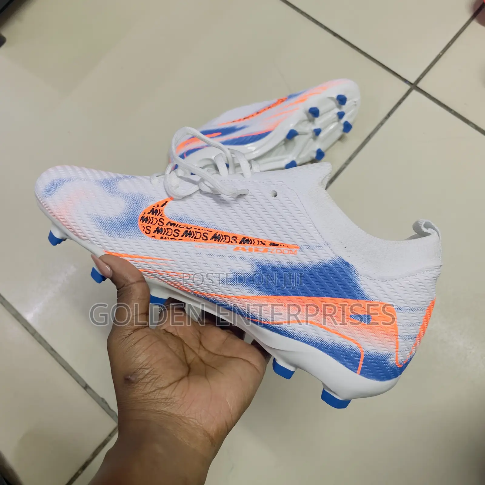 White Blue Orange Nike Football Boots 40-45