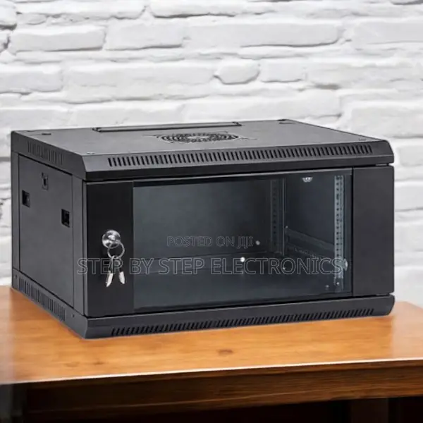 6u Wall Mount Cabinet, Pre-Assembled Easy Access Panels