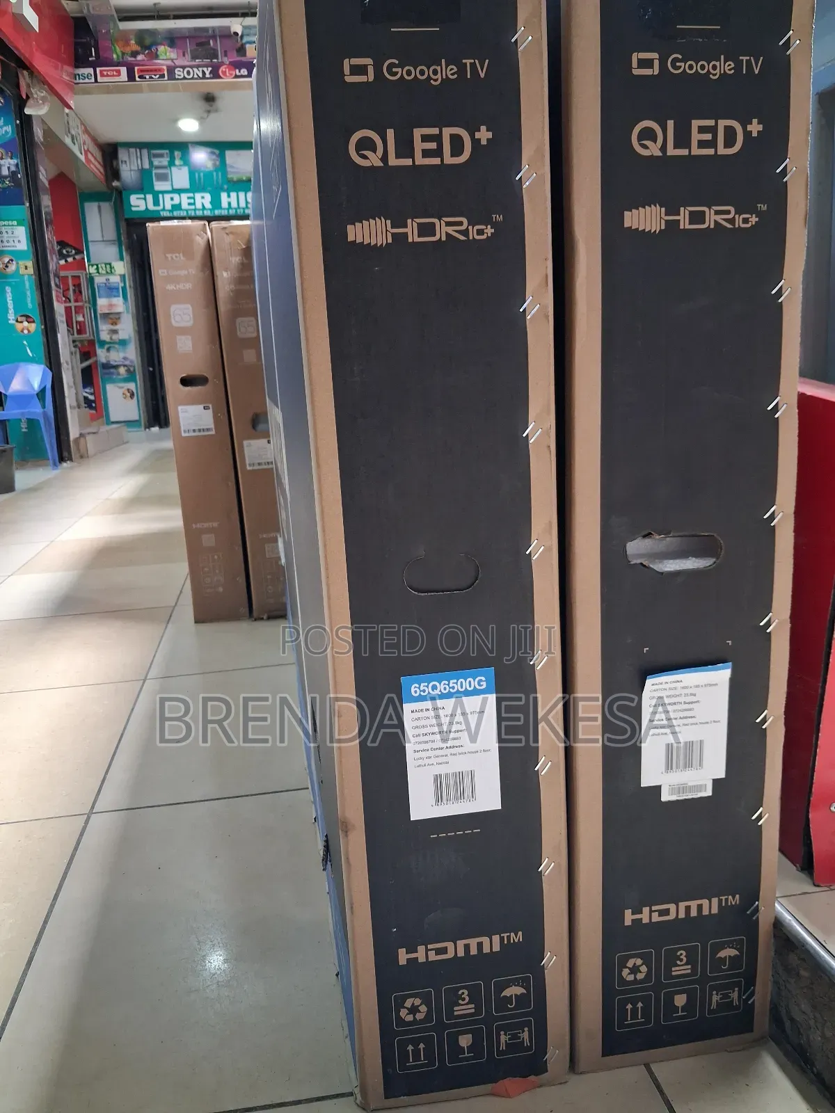 Skyworth 65' Qled 65q6500g Google Tv