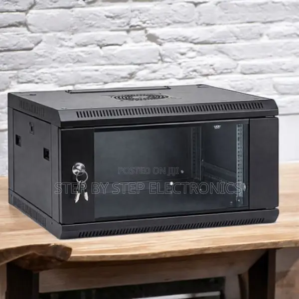 6u Wall Cabinet, Two Keys Supplied Vented Side Panels