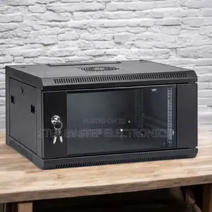 6u Data Cabinet, Reversible Front Door Adjustable 19′′ Rails