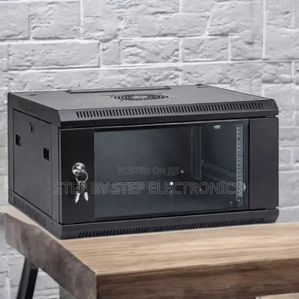 6u Wall Mount Cabinet, Robust Steel Body Fast Installation