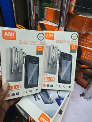 Ami Am-26 Solar Power Bank 20000mah With Type-C Input