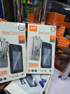 Ami Am-26 Solar Power Bank 20000mah With Type-C Input