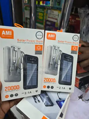 Ami Am-26 High Capacity 20000mah Solar Charging Power Bank