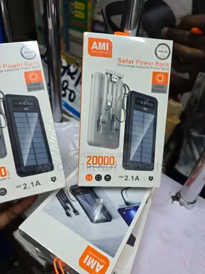 Ami Am-26 High Capacity 20000mah Solar Charging Power Bank