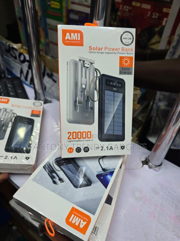 Ami Am-26 Solar Power Bank With Dual Usb 2.1a Output - thumbnail 2