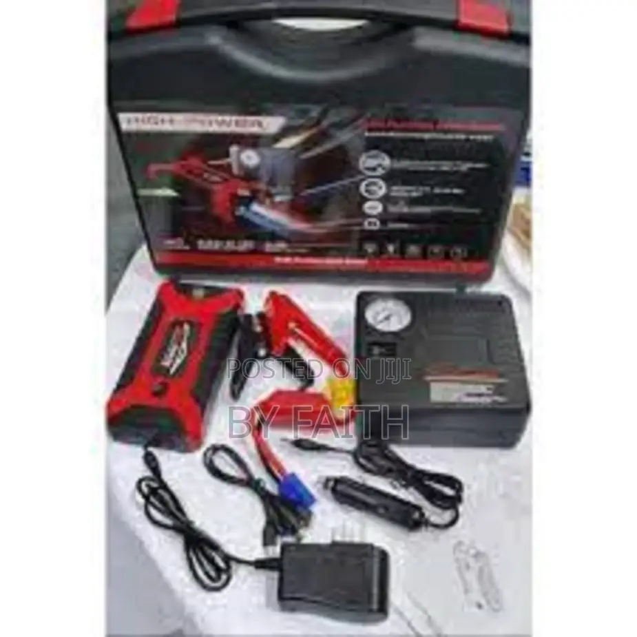 High Power Car Jump Starter Power Bank Tyre Inflator Multi Function