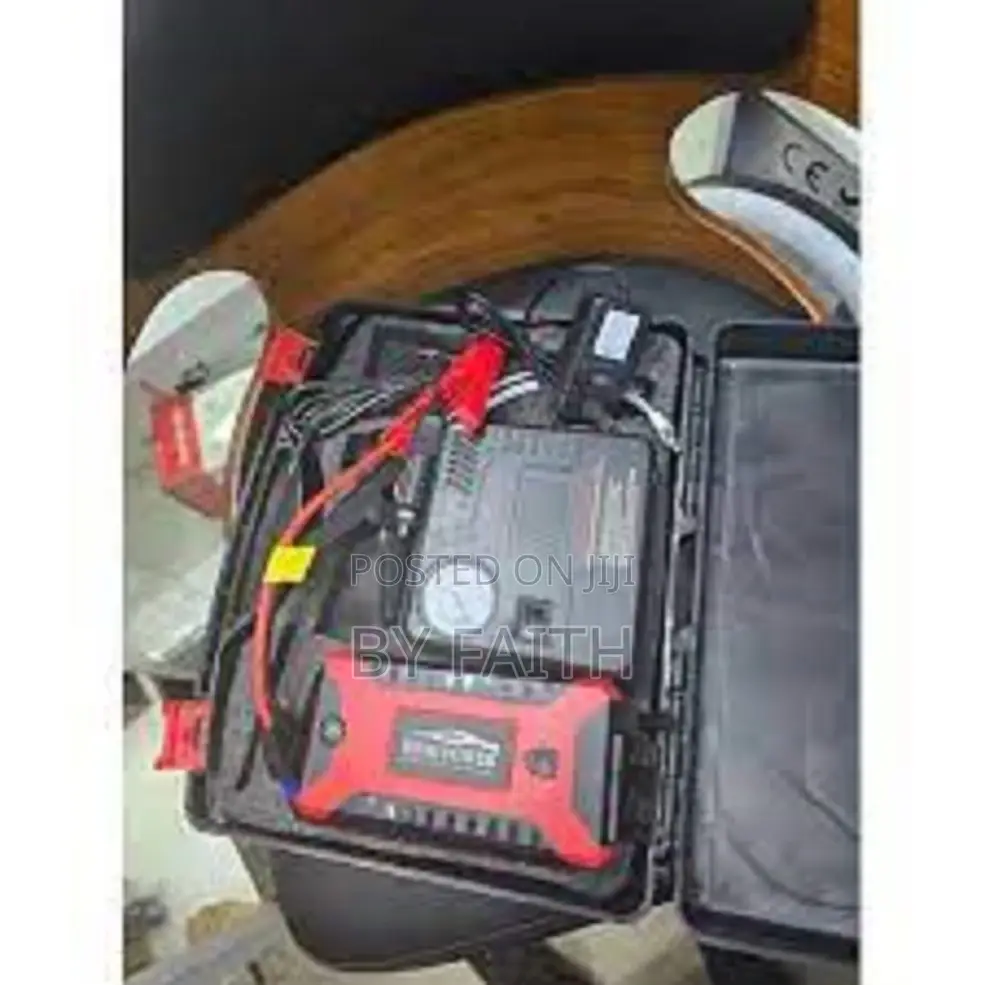 High Power Car Jump Starter Kit With Air Pump Usb