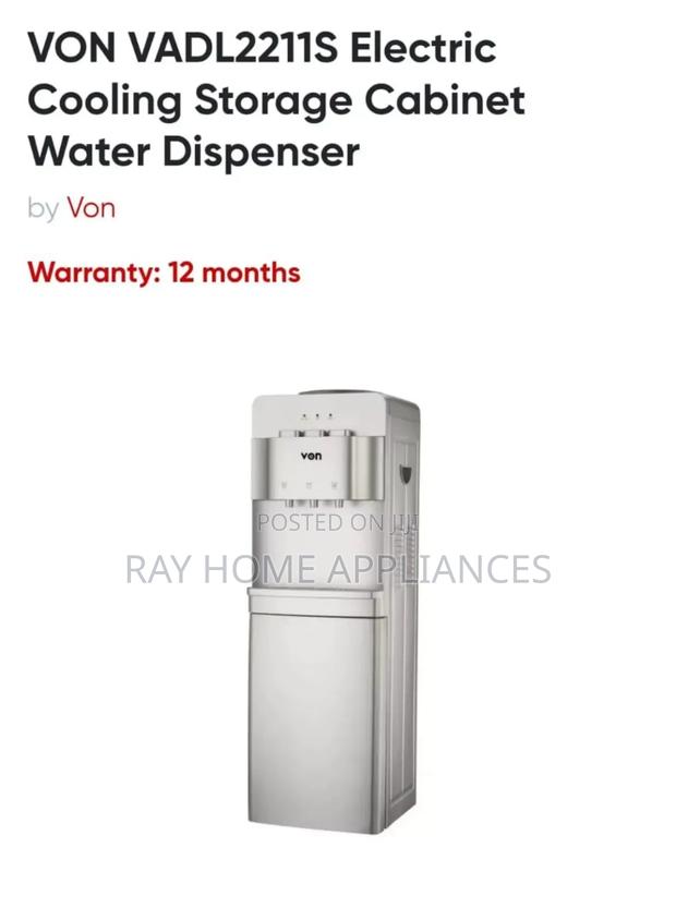 Von 3 Tap Water Dispenser Silver Color