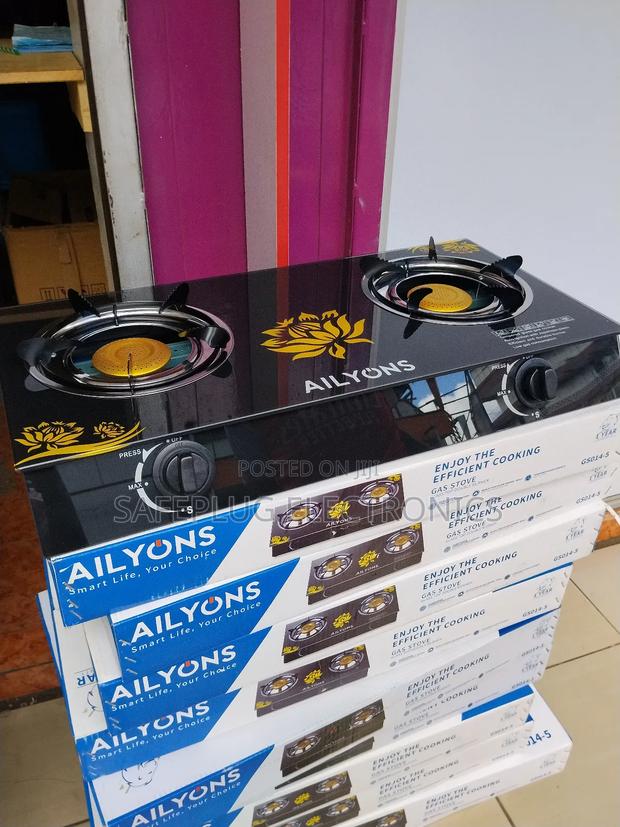 Ailyons 2-Burner Glass Top Gas - main view