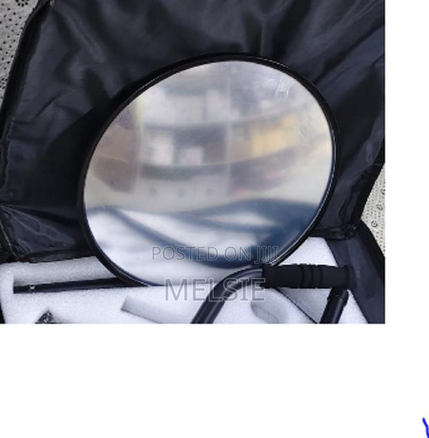 Security Mirror With Wheels and Led Light Under Vehicle Inspection