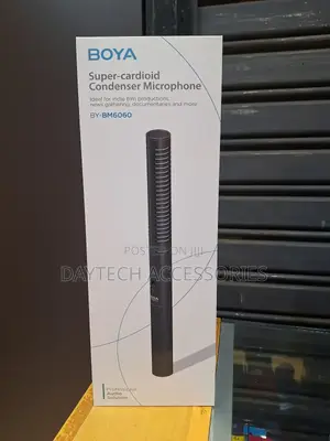This Is a Boya by-Bm6060 Super-Cardioid Condenser Shotgun Microphone.