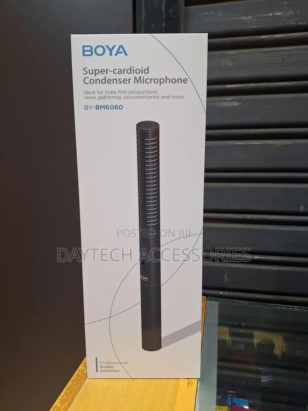 This Is a Boya by-Bm6060 Super-Cardioid Condenser Shotgun Microphone.