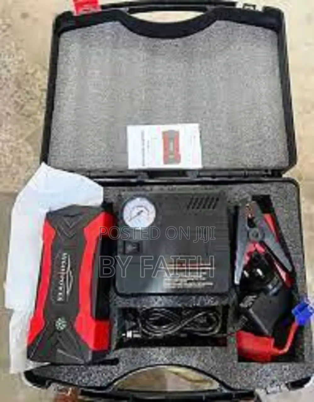 Compact Car Jump Starter With Usb and Led