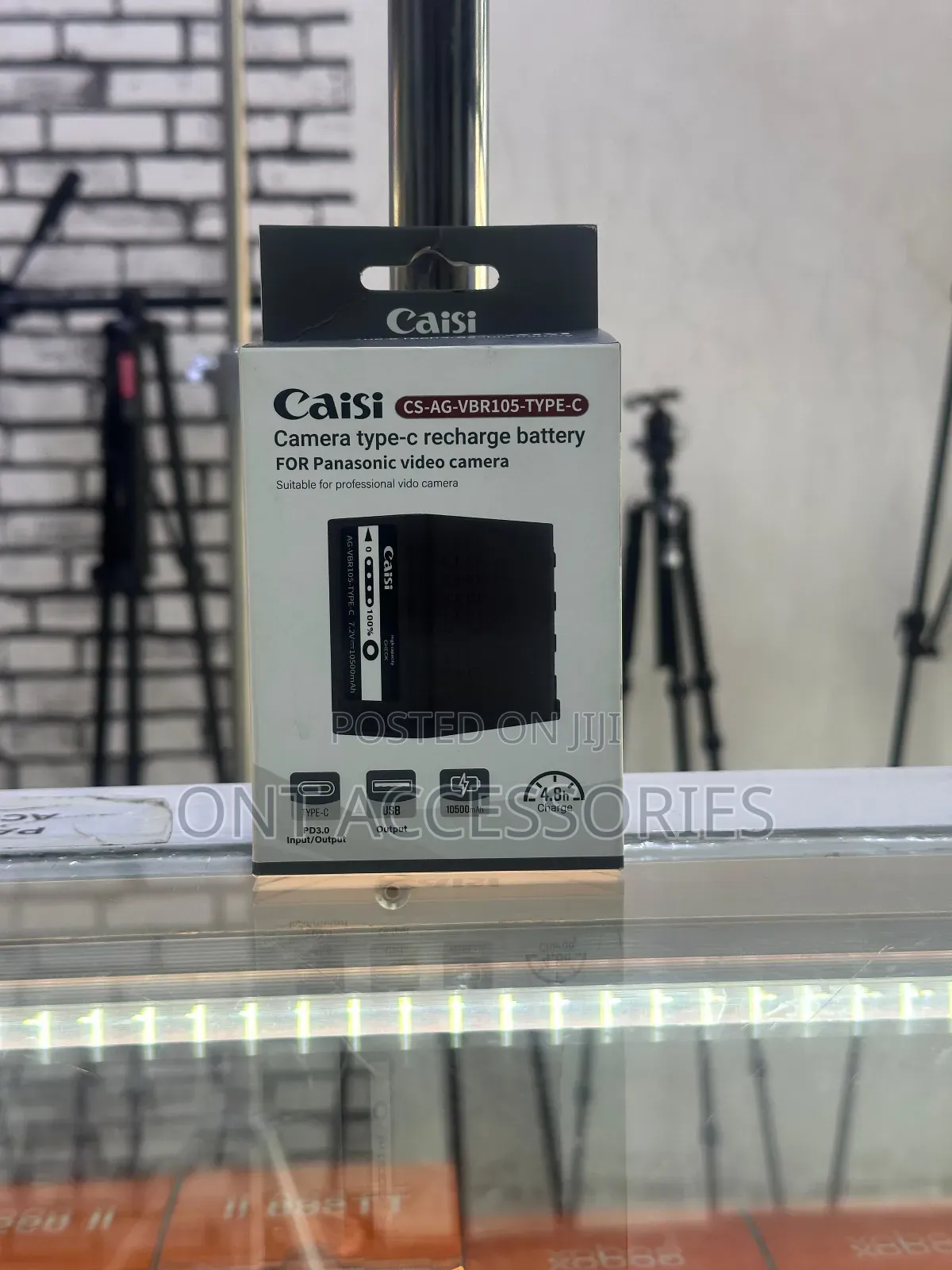 Caisi Cs -Ag-Vbr105 Battery With Usb-C / Usb-Ports for Panasonic