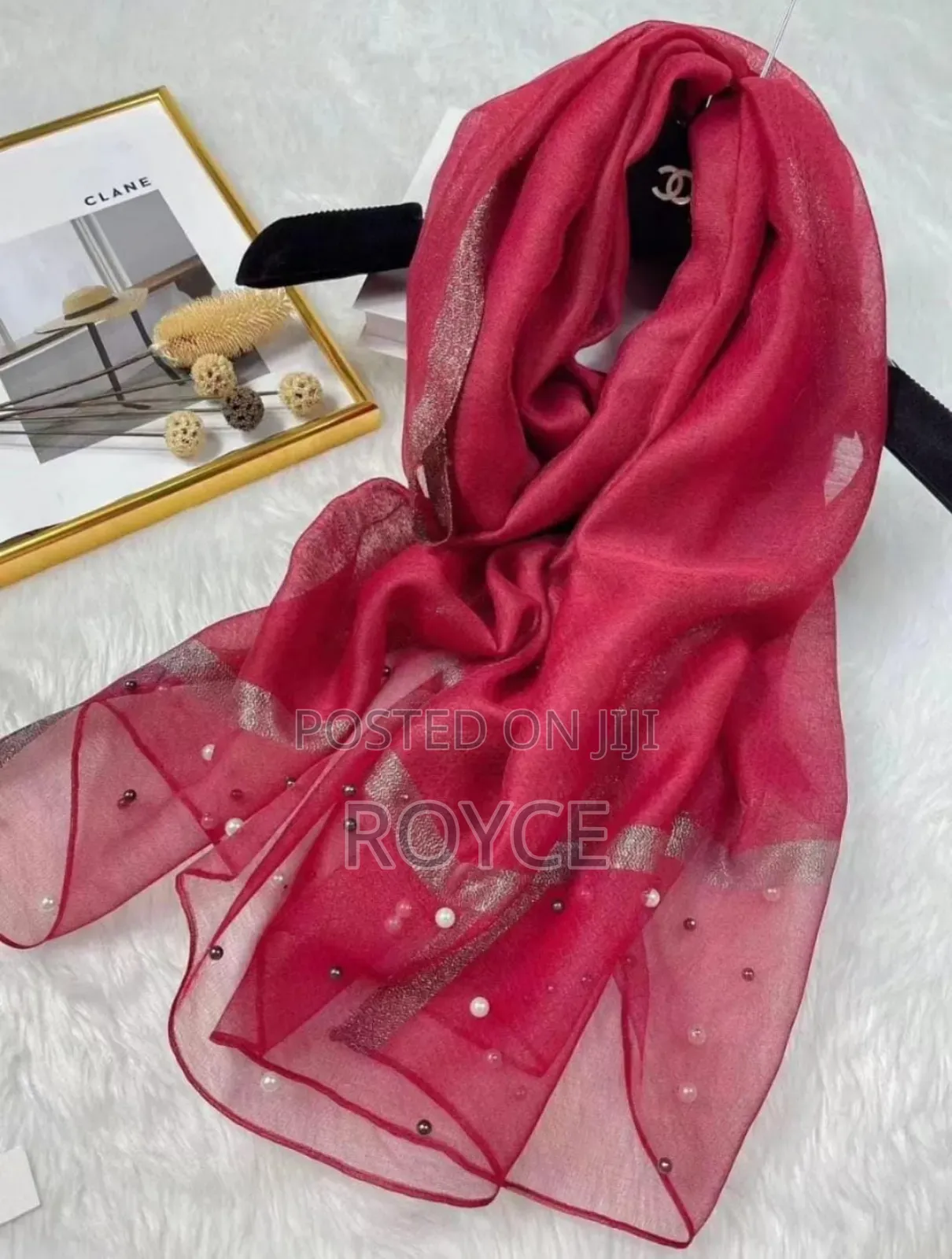 Luxury Pearl Scarf