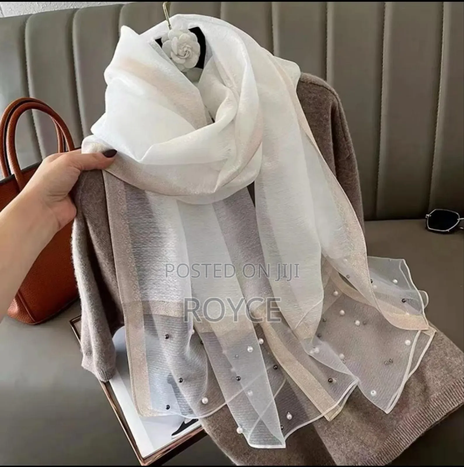 Luxury Pearl Scarf