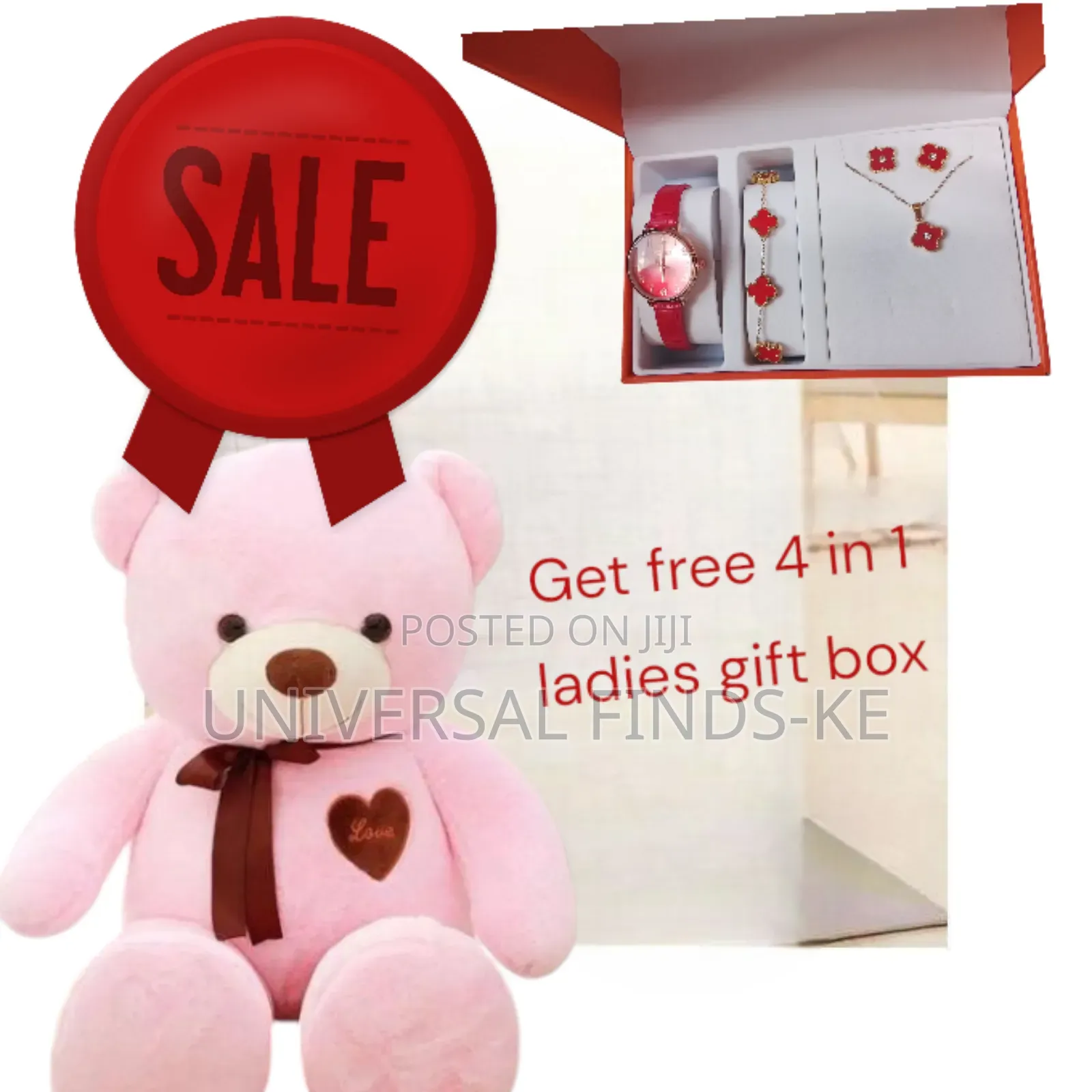 Fancy Teddy Bear ,60 Cm + Free Ladies Gift Box