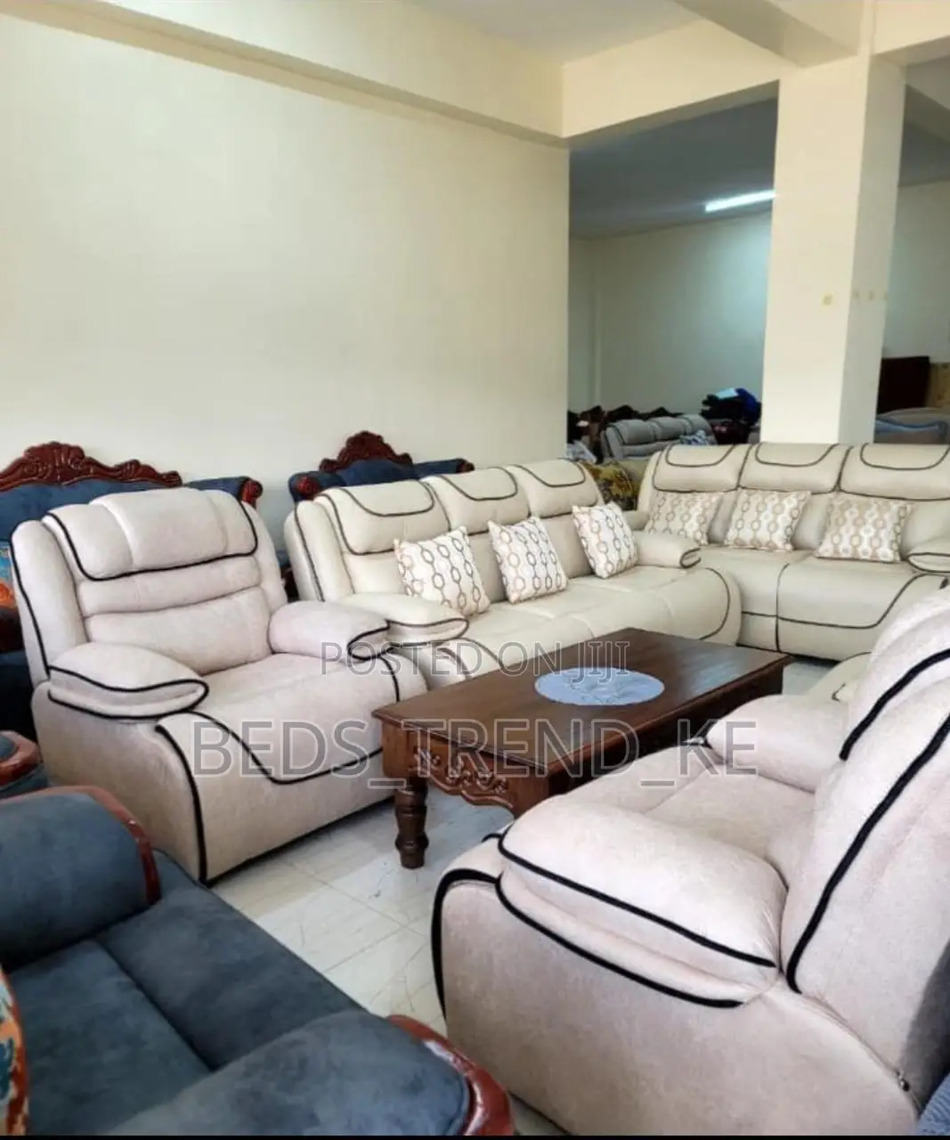 Daunting Cool 7 Seater Semi Recliner Sofa 11,2,3