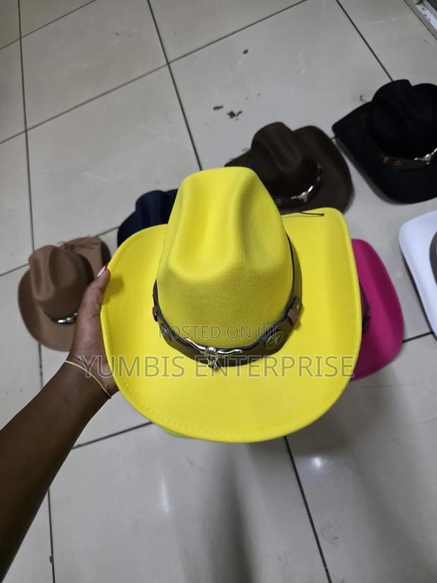Yello /Luminous Stylish Cowboy Events Hats - thumbnail 2