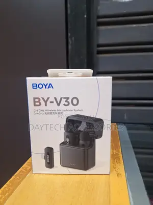 Boya by-V30 2.4 GHZ Wireless Microphone System With a Usb-C Connector.