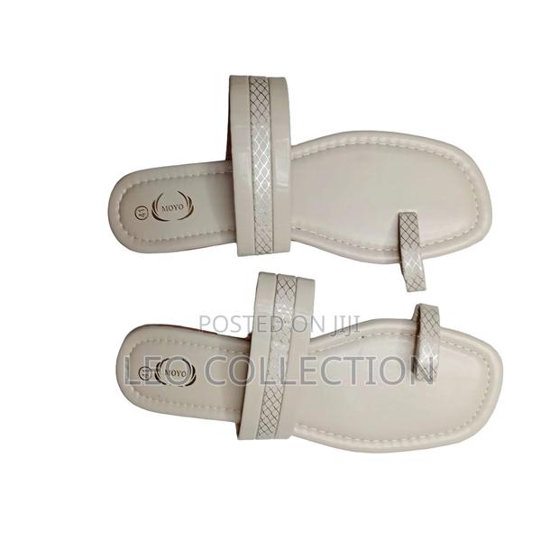 Moyo Women Sandals White, Black, Cream and Blue