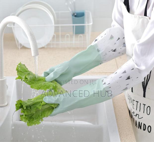 Long Silicon Waterproof Kitchen/Household Gloves - thumbnail 2