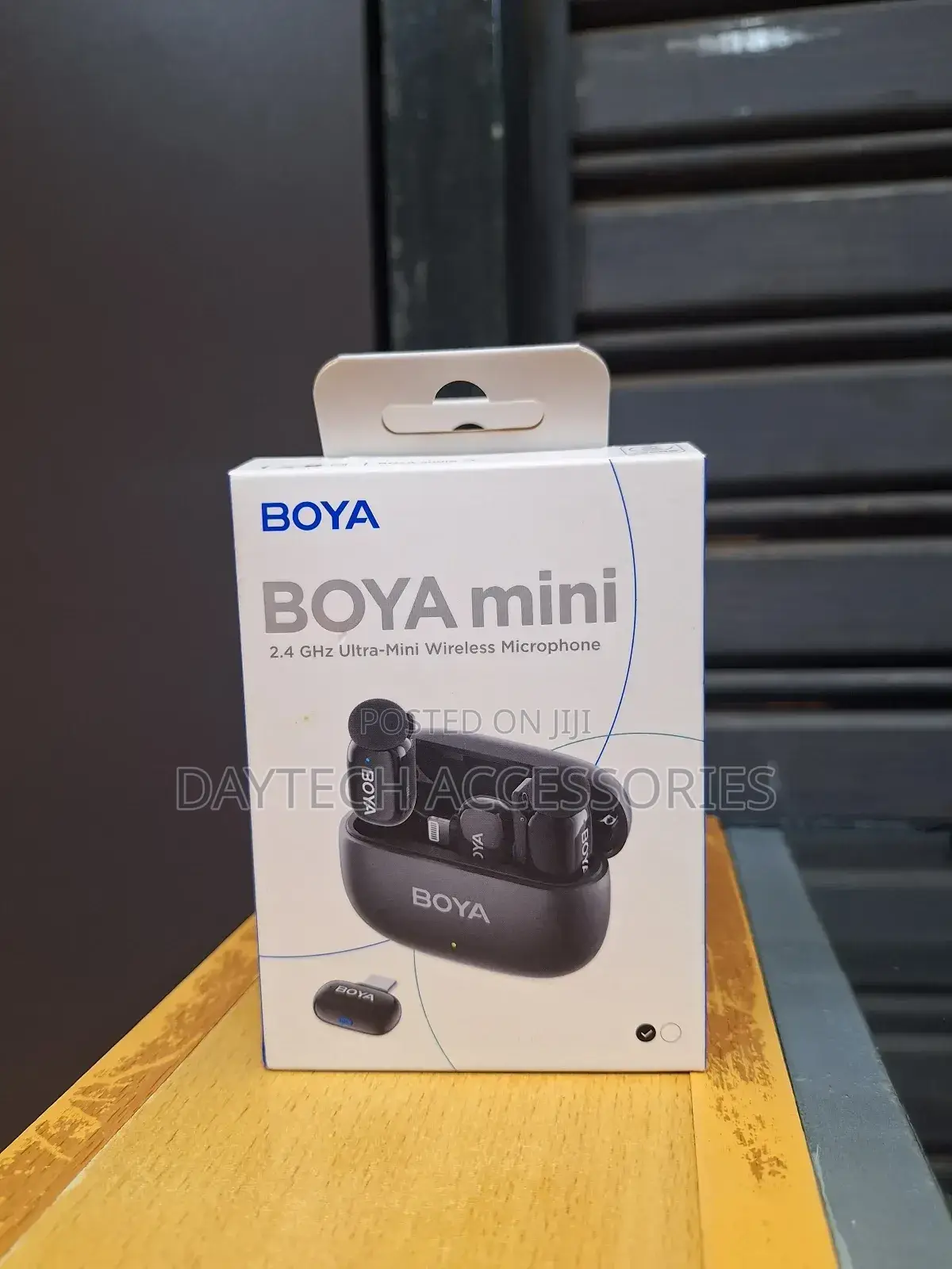 This Is a Boya Mini 2.4 GHZ Ultra-Mini Wireless Microphone System.