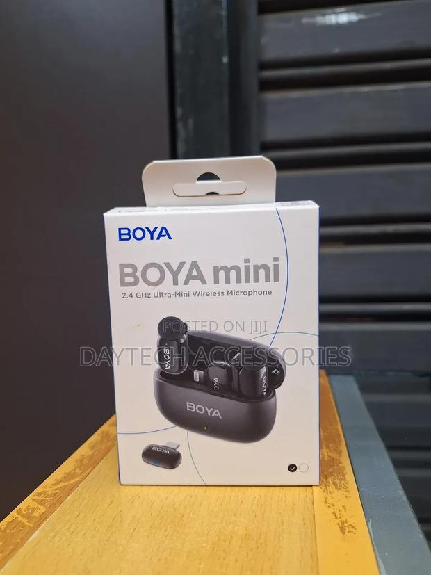 This Is a Boya Mini 2.4 GHZ Ultra-Mini Wireless Microphone System.