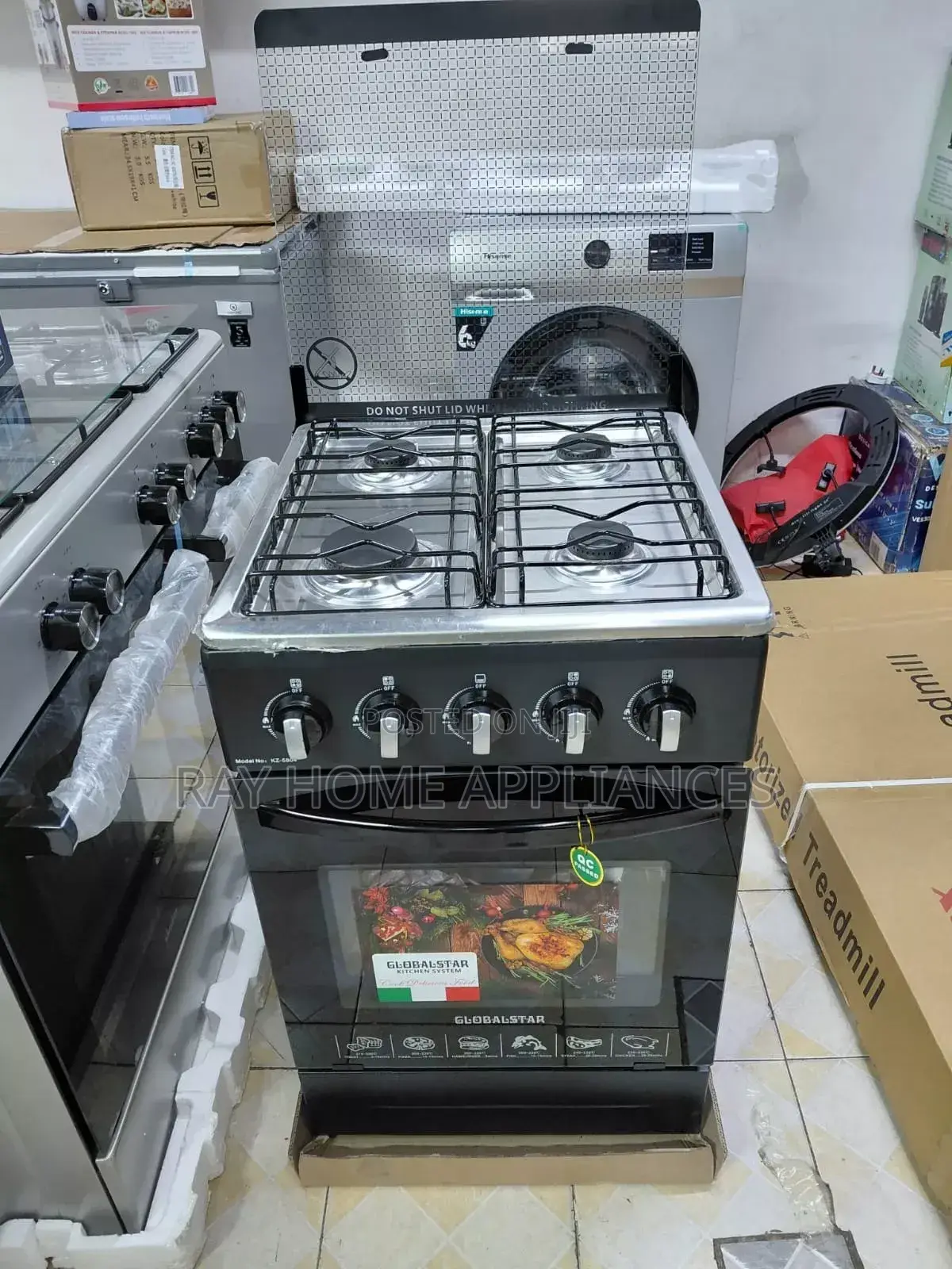 Globalstar 50cm*55cm Full Gas With Gas Oven Standing Cooker