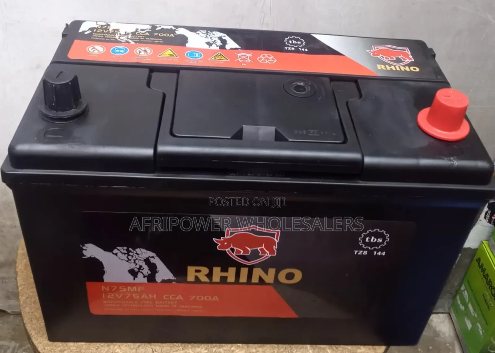 Rhino N70/ N75 /75ah Car Battery Mf