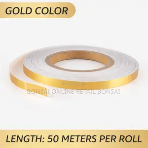 Gold Foil Tile Seam Sticker, Waterproof Self-Adhesive Strip