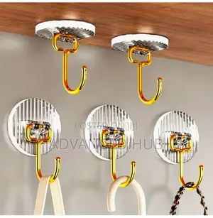 5pc Golden Acrylic Hooks